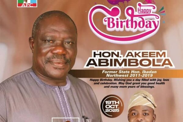 Birthday: Hon. Adams Adebayo Celebrates Former Oyo Lawmaker, Hon. Akeem Abimbola